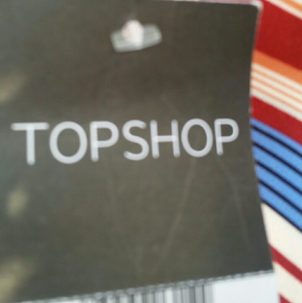 Topshop stripe multiple color skirt - Picture 2 of 2